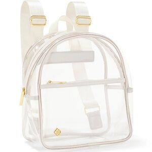 Kendra Scott Clear and Gold Backpack